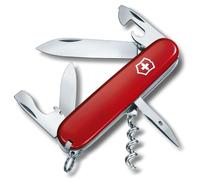 Victorinox Spartan Couteau de Poche Suisse, Léger, Multitool, 12 Fonctions, Lame, Ouvre Boite, Tire Bouchon, Rouge
