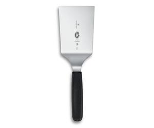 Victorinox spatule de barbecue en acier inoxydable 12 cm, extrémité carrée, résistante à la chaleur jusqu’à 240 °C, manche ergonomique, noir