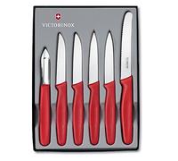 Victorinox Standard Set de 6 Couteau d’Office, 6 pieces, Résistant au lave-vaisselle, Lame très aiguisée, Acier Inoxydable, 30 x 5 x 5 cm