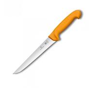 Victorinox Swibo Couteau de Cuisine/à Saigner, Lame de 20 Cm, Tranchant Normal, Jaune
