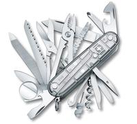 Victorinox Couteau de poche Swiss Champ – 31 fonctions, léger, argent