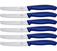 Victorinox Swiss Classic Bleu Jeu De 6 Couteaux De Table