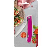 Victorinox Swiss Classic Couteau à légumes pliable à lame ondulée rose blister