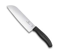 Victorinox Couteau Santoku Swiss Classic 6.8503.17b – Lame 17 cm, Coupe creuse, Acier inoxydable, Noir