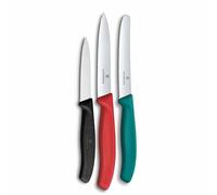 Victorinox Swiss Classic Lot de 3 couteaux à tomates et couteaux à petit-déjeuner extra tranchants, colorés