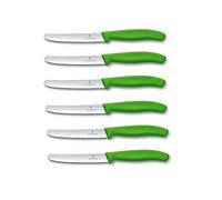 Victorinox Swiss Classic Lot de 6 couteaux à pain - nouvelle poignée vert