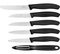 Victorinox Swiss Classic Set de couteaux à légumes 6 pièces noir Coffret cadeau