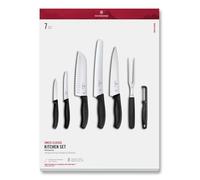 Victorinox Swiss Classic, Set de couteaux de cuisine professionnel, 7 pièces, noir