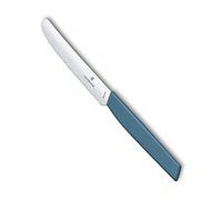 Victorinox Swiss Modern Couteau à tomates et de table Motif vagues 11 cm