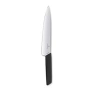 Victorinox Swiss Modern, Couteau à trancher professionnel, Lame extra-tranchante, 22 cm, Manche plastique, Acier inoxydable, noir