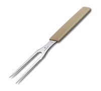 Victorinox Swiss Modern, Fourchette à découper professionnelle, Lame extra-tranchante, 15 cm, Manche plastique robuste, Acier inoxydable, beige amande