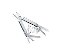 Victorinox Swiss Tool Couteau de Poche Suisse, Couteau Multifonction, 28 Fonctions, Tire Bouchon, Lame Fixe, Etui, Argent