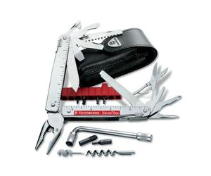 Victorinox SwissTool X Plus 39 fonctions avec étui en cuir argent