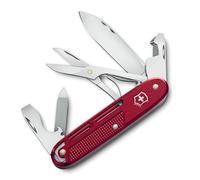Victorinox Synergy X Alox Couteau de Poche - Outil Multifonction en Acier Inoxydable avec Ciseaux et Clip de Poche, Rouge