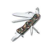 Victorinox Trailmaster Couteau de Poche Suisse, Multitool, 12 Fonctions, Grande Lame Fixe, Camouflage