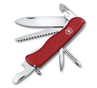 Victorinox Trailmaster Couteau de Poche Suisse, Multitool, 12 Fonctions, Grande Lame Fixe, Rouge