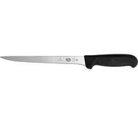 Victorinox Fibrox Couteau de Cuisine, Couteau à Filet er Flexible, Lame de 20 cm, Acier Inoxydable, Inoxydable, Noir, Standard