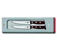 VICTORINOX Wood Set de couteaux à steak 5.1200.12G 2 pièces à lame droite 12cm
