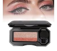 Victoriousact Perfect Dual Color Eyeshadow, Two Color Eye Shadow Plate, Portable Two Tone Eyeshadow, Highly Pigmented Eyeshadow with Exquisite Glitter, Waterproof, Long Lasting (#1)