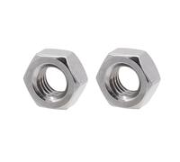 VictorsHome Lot de 25 écrous hexagonaux M8, M8 x 1,25 mm, en acier inoxydable 18-8 304 A2-70 à filetage grossier métrique