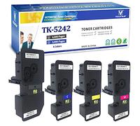 Victorstar @ Compatible Cartouche de Toner Tk5240/Tk-5240 pour Kyocera Ecosys P5026cdn/P5026cdw/M5526cdn/M5526cdw imprimantes Laser (4 Couleurs) 4 Colors