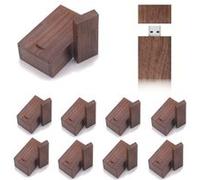 Victorvan 10 clés USB 4G Wood 2.0 avec étui en bois, clé USB, lecteur zip