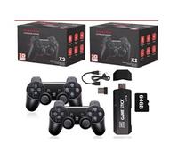 Victorvan 2pc 64g - Console de jeu vidéo portable rétro Gd10, sortie HD 4K, faible latence, clé de jeu TV