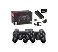 Victorvan X2 plus-64G - Console de jeu X2PLUS GD10 HD PSP TV 4K 3D, sans fil, avec poignée