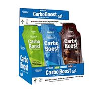 Victory Endurance Carbo Boost Gel. Mix Box 3 Goûts Café/Pomme/Neutre (18 x 76 g). Energie immediate. Pour l'exercice longue durée. Complexe d'Hydrates de Carbone, BCAAs et Sodium. Sans gluten, Vegan.