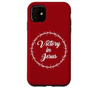 Victory in Jesus - Passover Easter Crown Thorns Praise Red Coque pour iPhone 11
