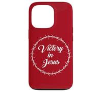 Victory in Jesus - Passover Easter Crown Thorns Praise Red Coque pour iPhone 13 Pro