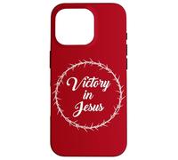 Victory in Jesus - Passover Easter Crown Thorns Praise Red Coque pour iPhone 16 Pro