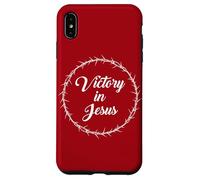 Victory in Jesus - Passover Easter Crown Thorns Praise Red Coque pour iPhone XS Max