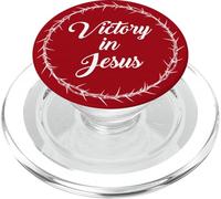 Victory in Jesus - Passover Easter Crown Thorns Praise Red PopSockets PopGrip pour MagSafe