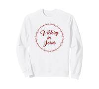 Victory in Jesus - Passover Easter Crown Thorns Praise Sweatshirt
