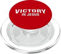 Victory in Jesus - Philippiens 4:13 Back Print Christian PopSockets PopGrip pour MagSafe