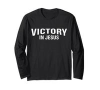 Victory in Jesus - Philippiens 4:13 Verset biblique chrétien Manche Longue