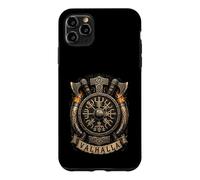 Victory Or Valhalla - Norse Mythology. Vegvisir Raven Wolf Coque pour iPhone 11 Pro Max