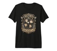 Victory Or Valhalla - Viking History - Norse Mythology T-Shirt Haut de Gamme