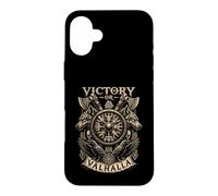 Victory Or Valhalla Viking Wolf Raven - Norse Mythology Coque pour iPhone 16 Plus