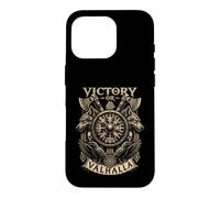 Victory Or Valhalla Viking Wolf Raven - Norse Mythology Coque pour iPhone 16 Pro