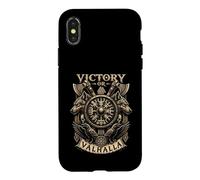 Victory Or Valhalla Viking Wolf Raven - Norse Mythology Coque pour iPhone X/XS