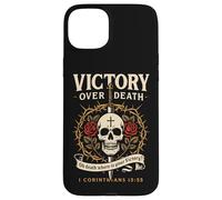 Victory Over Death 1 Corinthiens 15:55 Dark Christian Gothic Coque pour iPhone 15 Plus