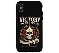 Victory Over Death 1 Corinthiens 15:55 Dark Christian Gothic Coque pour iPhone X/XS