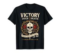 Victory Over Death 1 Corinthiens 15:55 Dark Christian Gothic T-Shirt
