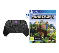 Victrix Pro BFG Manette Sans Fil pour PS5-PS4-PC sous License Officielle Sony Playstation + PlayStation, Minecraft Starter Collection Refresh (Playstation 4) - Noir