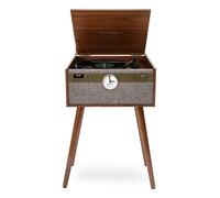 Victrola Centre de musique Century Signature+ Bluetooth 6 en 1 avec horloge et pieds Noyer