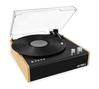 Victrola Eastwood Dual Bluetooth Record Player - Tourne-Disque Vinyle 3 Vitesses avec Haut-parleurs intégrés, Noir (Remarque : Convient Uniquement aux Prises Britanniques)