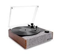 Victrola Eastwood II Tourne-Disque Finition Noyer avec Haut-parleurs, Bluetooth 5.1 et Technologie Vinyl Stream, Lecteur Vinyle à 3 Vitesses, Cartouche Audio Technica AT-3600LA