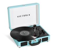 Victrola Journey+ Platine Valise à Trois Vitesses avec Bluetooth | Turquoise | VSC-400SB-TRQ